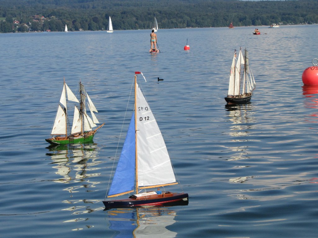 Ganz schön was los auf dem See.